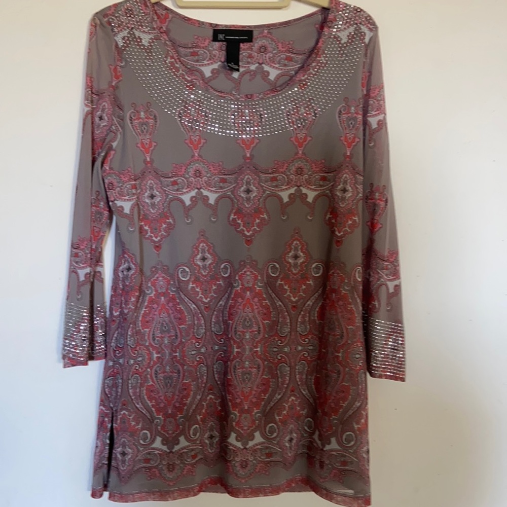 Inc. international concepts embellished top